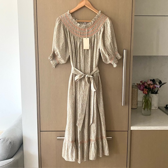 Doen Dresses & Skirts - Doen whisper dress mustard california wildflower